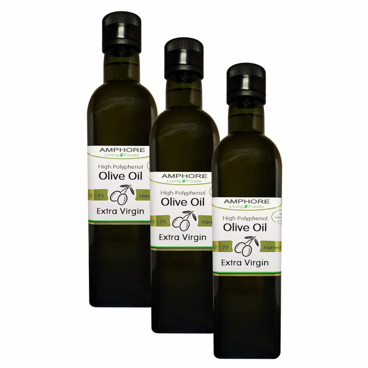 OLIVE OIL (EV) High Polyphenol (Singles OR Packs) Amphore Living Foods