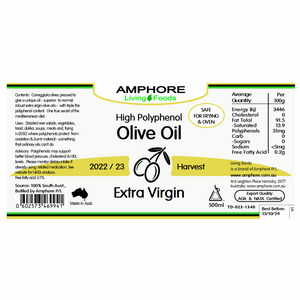 OLIVE OIL (EV) High Polyphenol (Singles OR Packs)