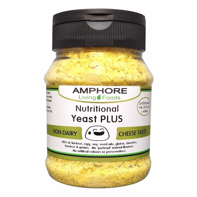 NUTRITIONAL YEAST PLUS - B12, K2, D3 & Iodide (Singles OR Packs)